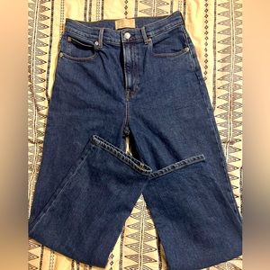 Everlane Women's Straight Leg Jeans - Dark Blue